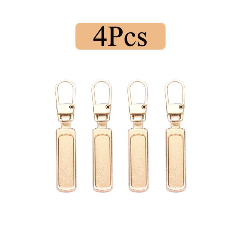 4pcs Detachable Zipper Pull Replacement For Jeans & Backpack