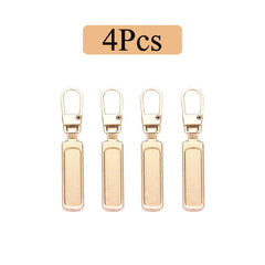4pcs Detachable Zipper Pull Replacement For Jeans & Backpack