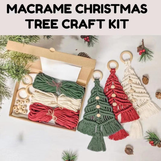 3pcs Woven Christmas Tree DIY Kit Perfect Holiday Gift