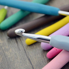 Crochet Tool Set Hook Doll Wool Thread Stainless Steel Soft Handle Crochet Needl