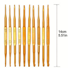 30pcs Crochet Needle Set: 10 Hooks, 10 Knitting Needles, Accessories