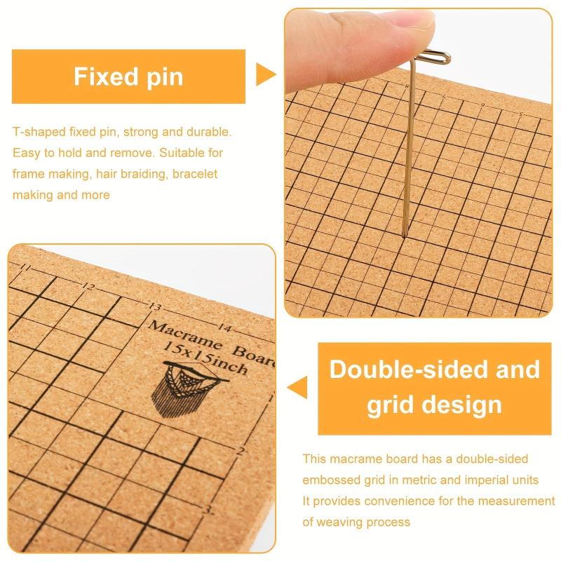 Macrame Board 38x38 Double Sided Portable Braiding Board