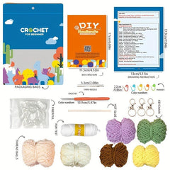 DIY Crochet Material Bag Hook Knitting Wool Doll Elf Christmas Fabric