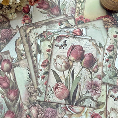 30 Sheets Plant & Animal Decoration Craft Paper for Scrapbooks DIY Collage Backg