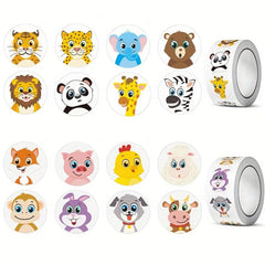 500 Grassland Livestock Animal Stickers Roll - Classroom Party Decor