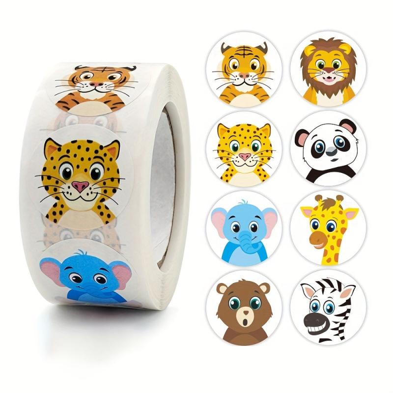 500 Grassland Livestock Animal Stickers Roll - Classroom Party Decor