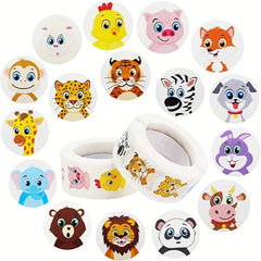 500 Grassland Livestock Animal Stickers Roll - Classroom Party Decor