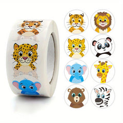 500 Grassland Livestock Animal Stickers Roll - Classroom Party Decor