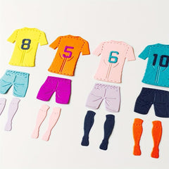 Football Wear Number Cutting Die Stencil DIY Craft