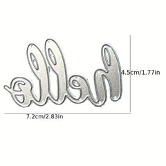 Word Hello Metal Cutting Dies for Card Making Scrapbooking DIY