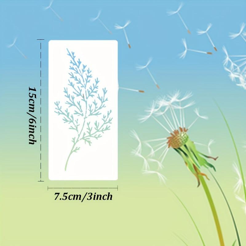 18 Wildflower Stencils For Painting Flowers Bouquet Plants - 7.62 x 15.24 cm