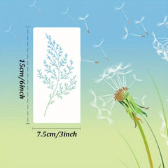 18 Wildflower Stencils For Painting Flowers Bouquet Plants - 7.62 x 15.24 cm