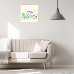 12 Flower Painting Templates DIY Craft Furniture Wall Art Wooden Floor Stencil