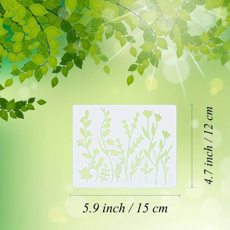 12 Flower Painting Templates DIY Craft Furniture Wall Art Wooden Floor Stencil
