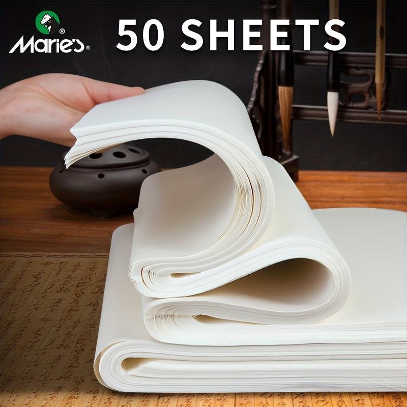 50 Sheets Rice Paper for Sumi & Chinese Painting Calligraph