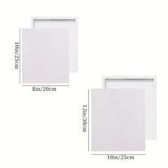 12pcs 10x12 Blank Stretched Canvases for Painting