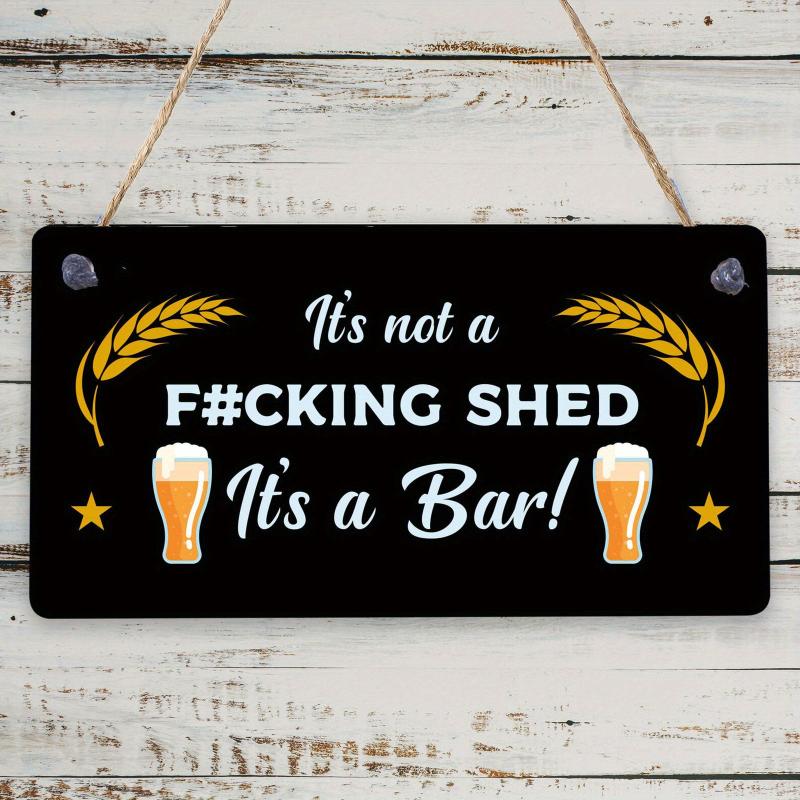 Bar Wall Decor Sign Tool Room Decorations Wall Art Funny Wall Decor Sign