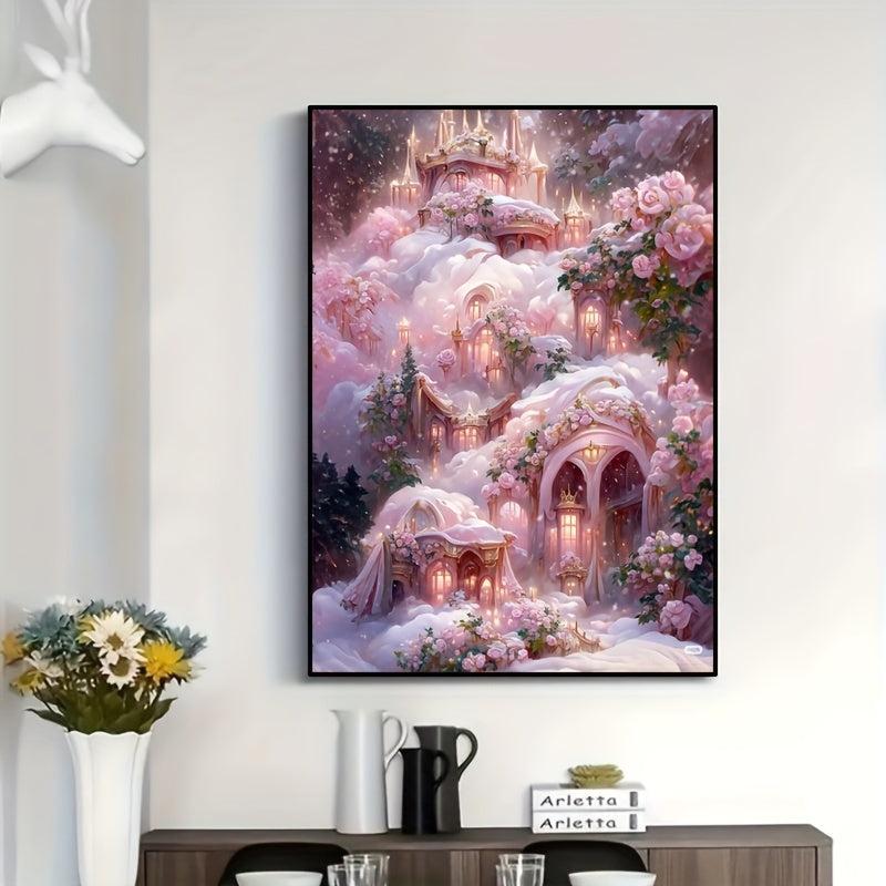 5D Castle Diamond Painting Set for Beginners - 11.8x7.88 Inches