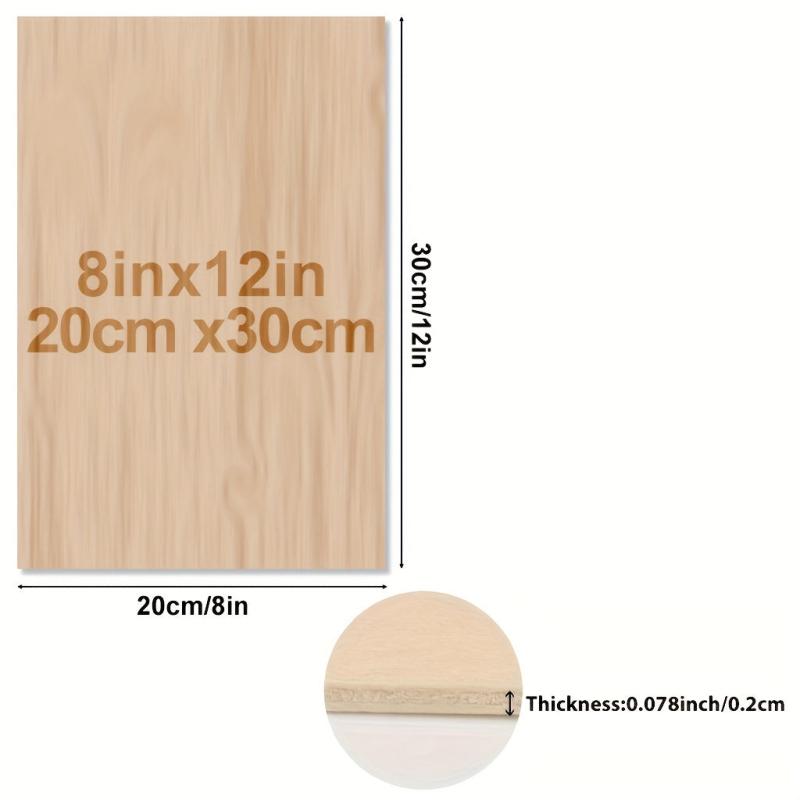 Basswood Sheets Crafts 20 2mm Thin Plywood Unfinished Wood Boards