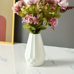 Plastic Vase Glaze Flower Arrangement Container Decorative Flower Pot Crafts