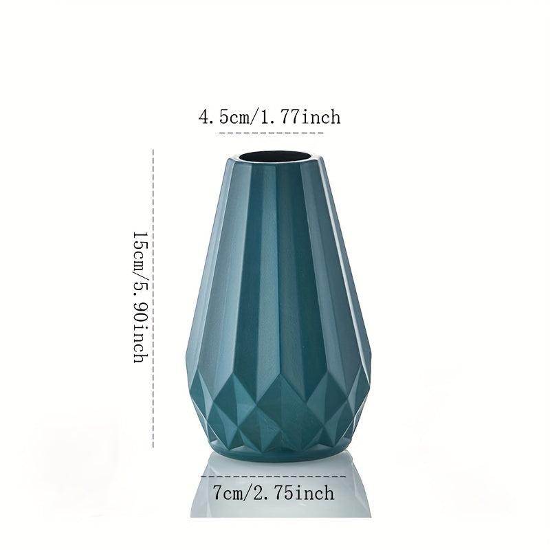 Plastic Vase Glaze Flower Arrangement Container Decorative Flower Pot Crafts