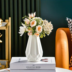Plastic Vase Glaze Flower Arrangement Container Decorative Flower Pot Crafts