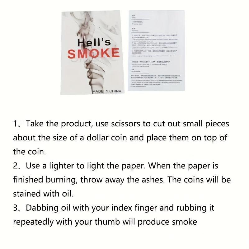 6pcs Finger Smoke Magic Props Creative Special Writing Hell Smoke Magic
