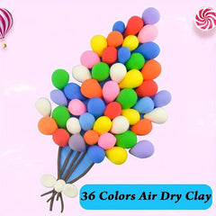Air Dry Clay 36 Colors Soft & Ultra Light Modeling Clay For Students