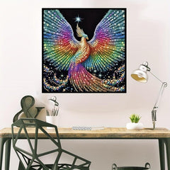 5D DIY Phoenix Pattern Diamond Painting Set for Adults, Kids - 30x30in