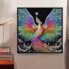 5D DIY Phoenix Pattern Diamond Painting Set for Adults, Kids - 30x30in