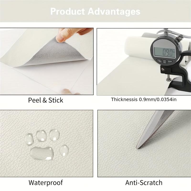 50x137cm Self Adhesive PU Leather Patches DIY Stickers Faux Synthetic Stick
