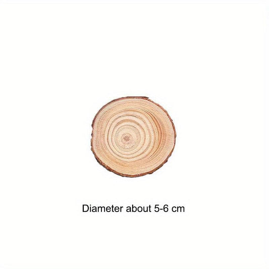 10pcs Natural Wood Slices Arts Christmas Ornaments