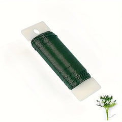Green Floral Wire Christmas Wreath Wire 35m No 22 Flexible Paddle Wire