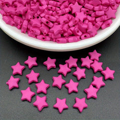 100pcs 9mm Star Shape Acrylic Spacer Beads Jewelry Making DIY