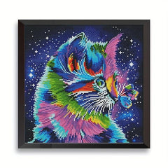 Cat Cross Stitch Embroidery Kit DIY Home Decor