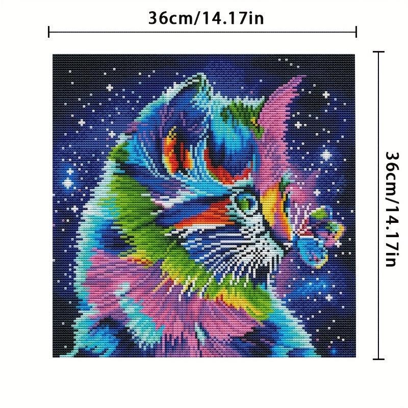 Cat Cross Stitch Embroidery Kit DIY Home Decor