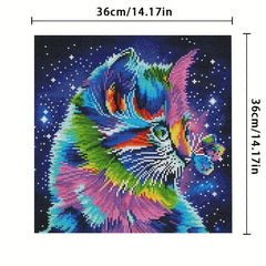 Cat Cross Stitch Embroidery Kit DIY Home Decor