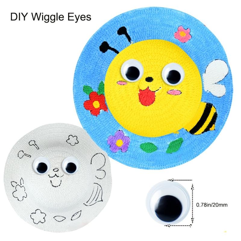 100pcs Self Adhesive Googly Eyes for DIY Crafts & Party Decorations