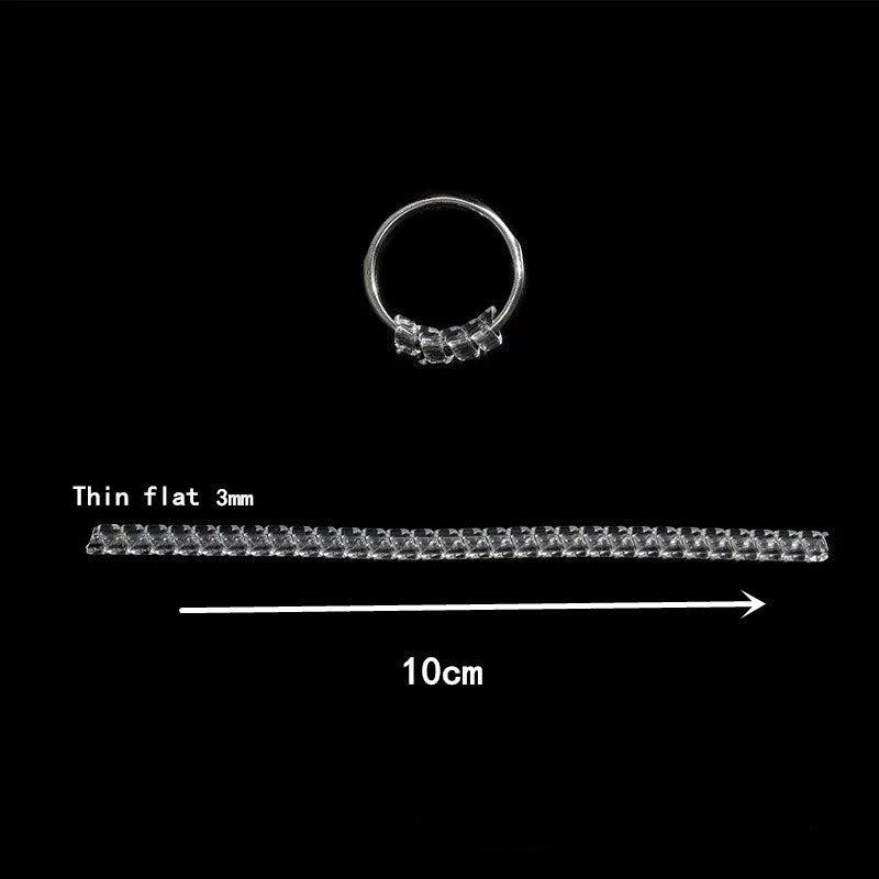 Ring Size Adjuster Spiral Tightener Transparent Ring Resizer