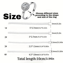 Ring Size Adjuster Spiral Tightener Transparent Ring Resizer