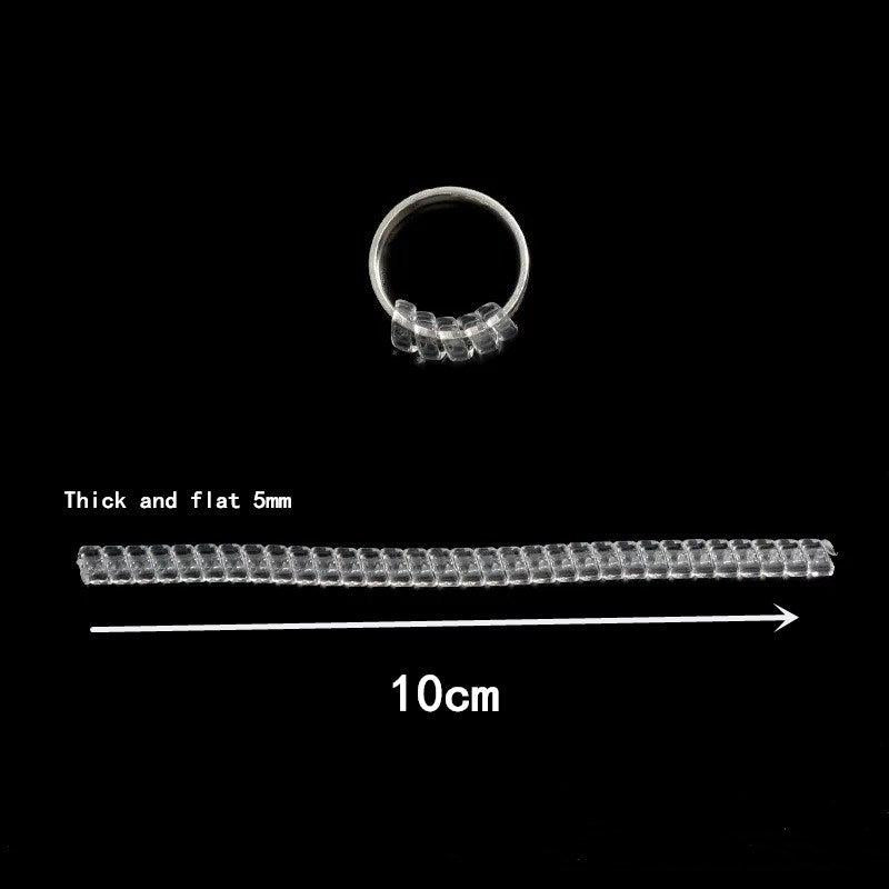 Ring Size Adjuster Spiral Tightener Transparent Ring Resizer