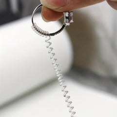 Ring Size Adjuster Spiral Tightener Transparent Ring Resizer