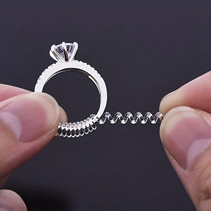 Ring Size Adjuster Spiral Tightener Transparent Ring Resizer