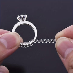 Ring Size Adjuster Spiral Tightener Transparent Ring Resizer