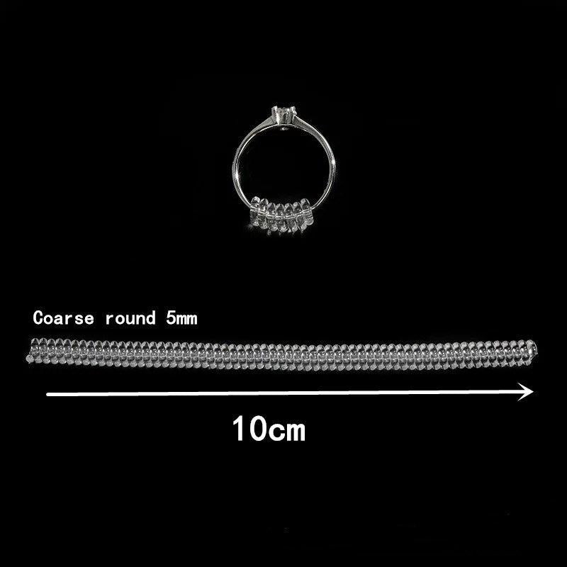 Ring Size Adjuster Spiral Tightener Transparent Ring Resizer