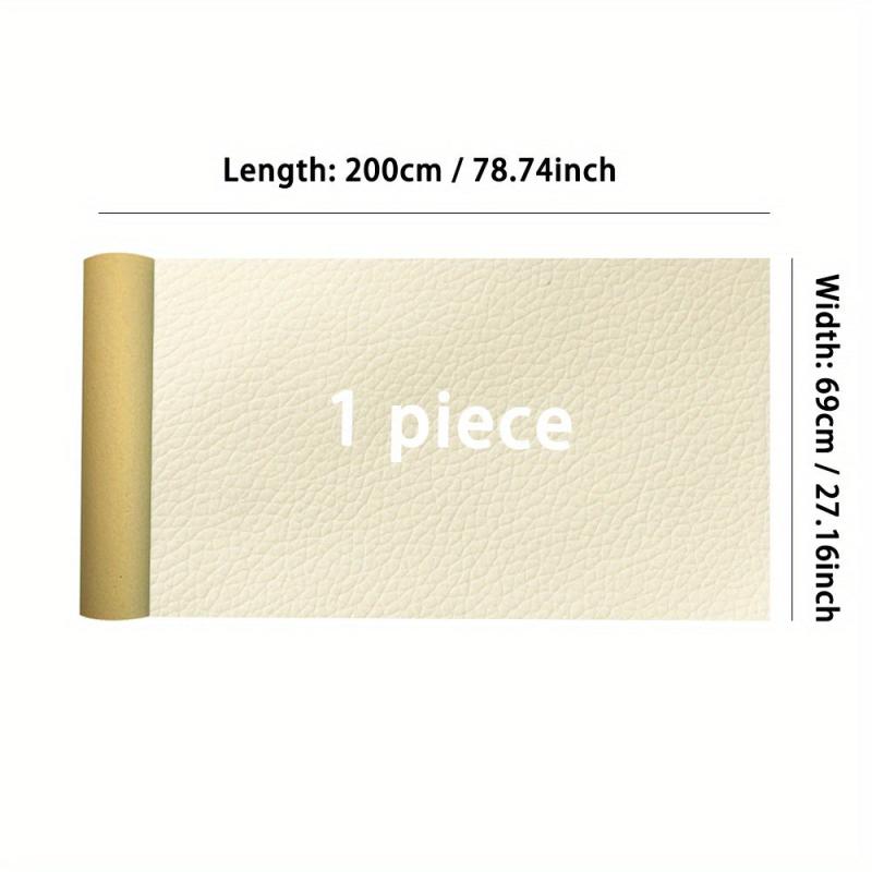 1pc 200cm X 68 Leather Repair Patch Self Adhesive PU Sticker Multicolor