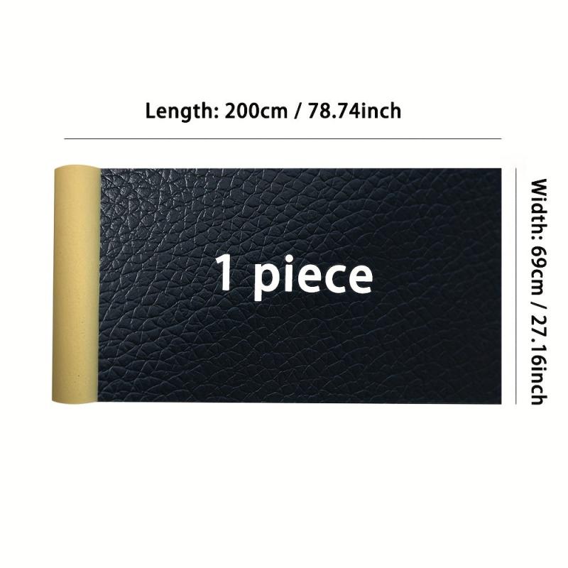 1pc 200cm X 68 Leather Repair Patch Self Adhesive PU Sticker Multicolor