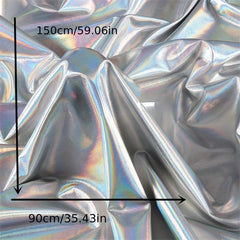 Colorful Graduation Elastic Glare Fabric