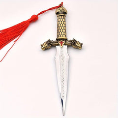 European Small Dagger Eco Friendly Zinc Alloy Double Dragon Blade