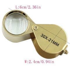 Pocket Jewellers Magnifying Glass Jewelry Loupe